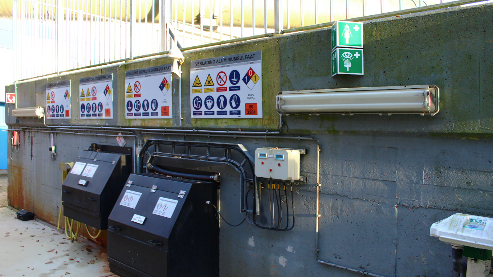 Safety signage and composite signage Delfluent water purification plant Blomsma Signs & Safety