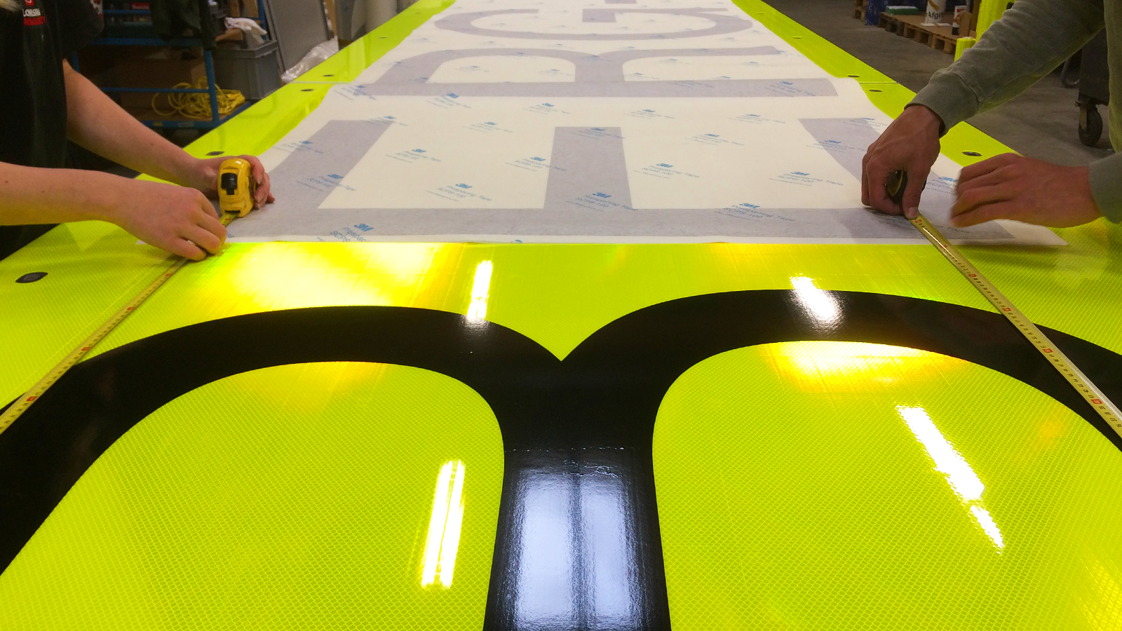 Platform identification Oseberg Vestflanken 2 platform by Blomsma Signs & Safety