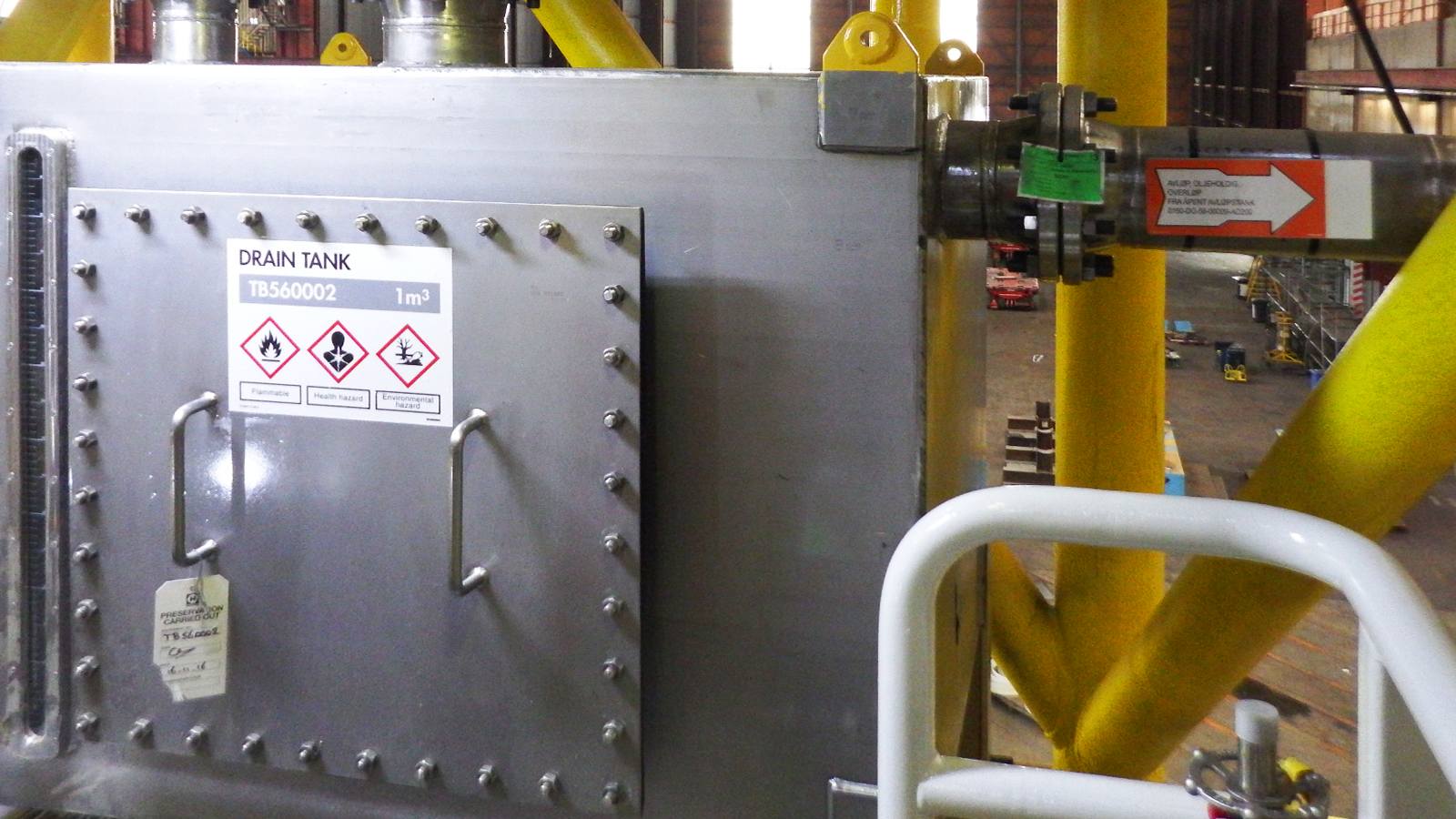Proces identification Oseberg Vestflanken 2 platform by Blomsma Signs & Safety
