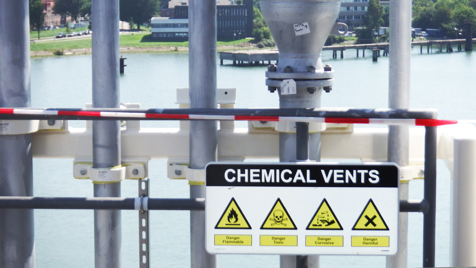 Platform Identification Signs and Safety signage on Clyde platform of Talisman-Sinopec by Blomsma Signs & Safety