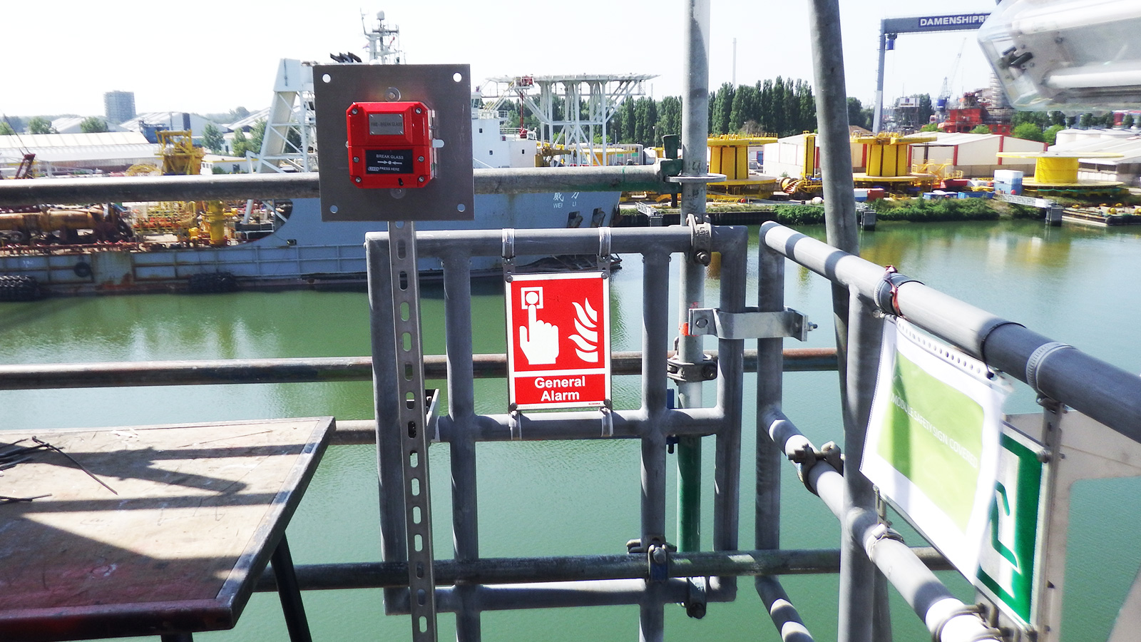 Platform Identification Signs and Safety signage on Clyde platform of Talisman-Sinopec by Blomsma Signs & Safety