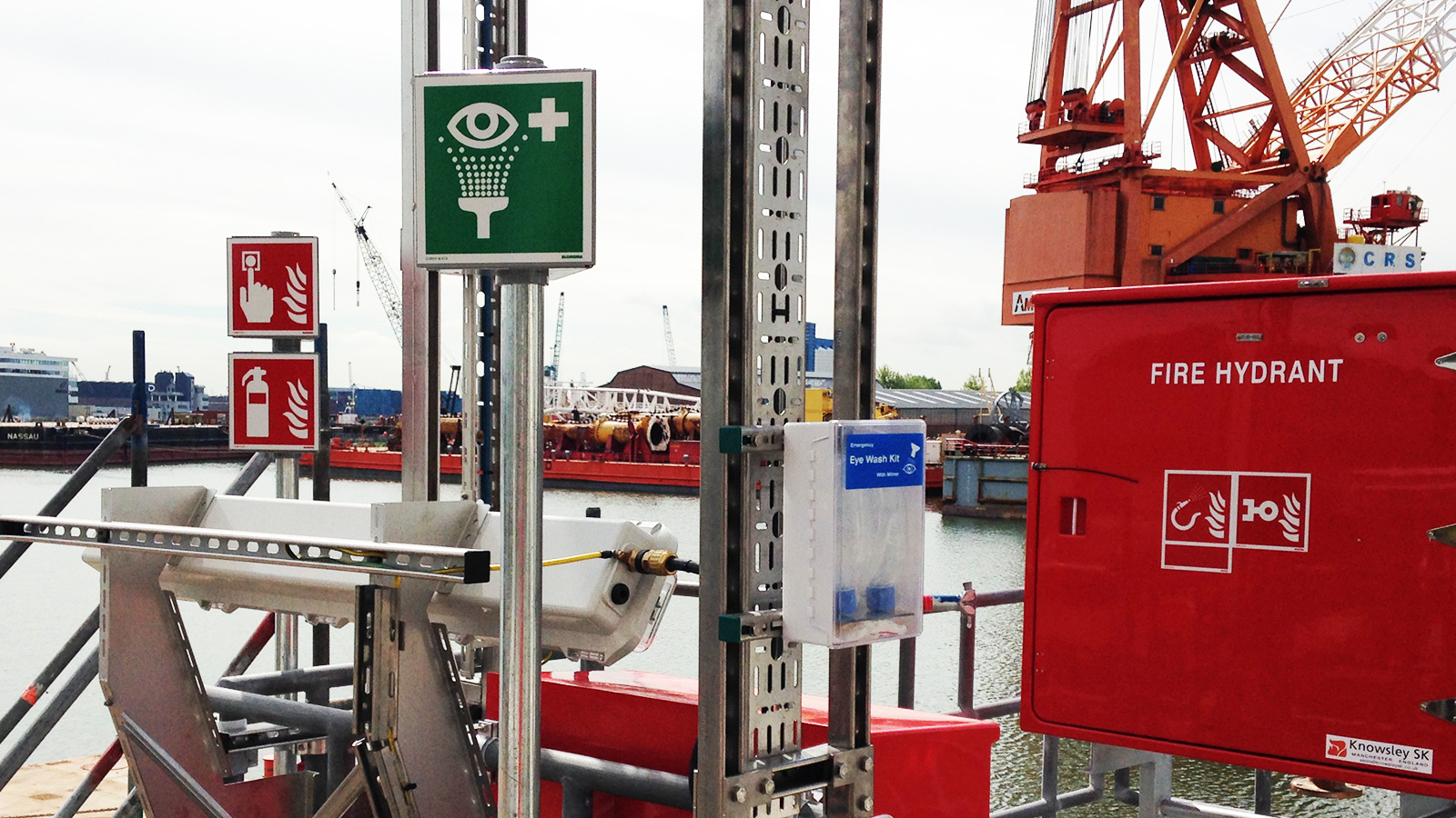 Platform Identification Signs and Safety signage on Clyde platform of Talisman-Sinopec by Blomsma Signs & Safety