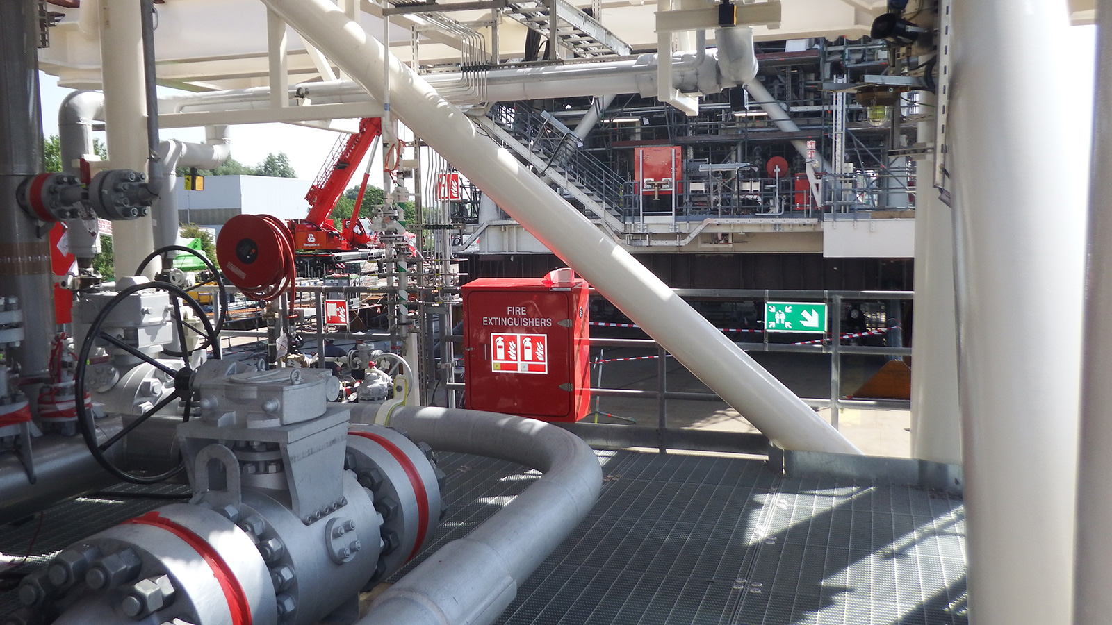 Platform Identification Signs and Safety signage on Clyde platform of Talisman-Sinopec by Blomsma Signs & Safety