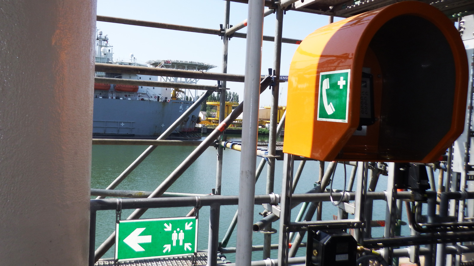 Platform Identification Signs and Safety signage on Clyde platform of Talisman-Sinopec by Blomsma Signs & Safety