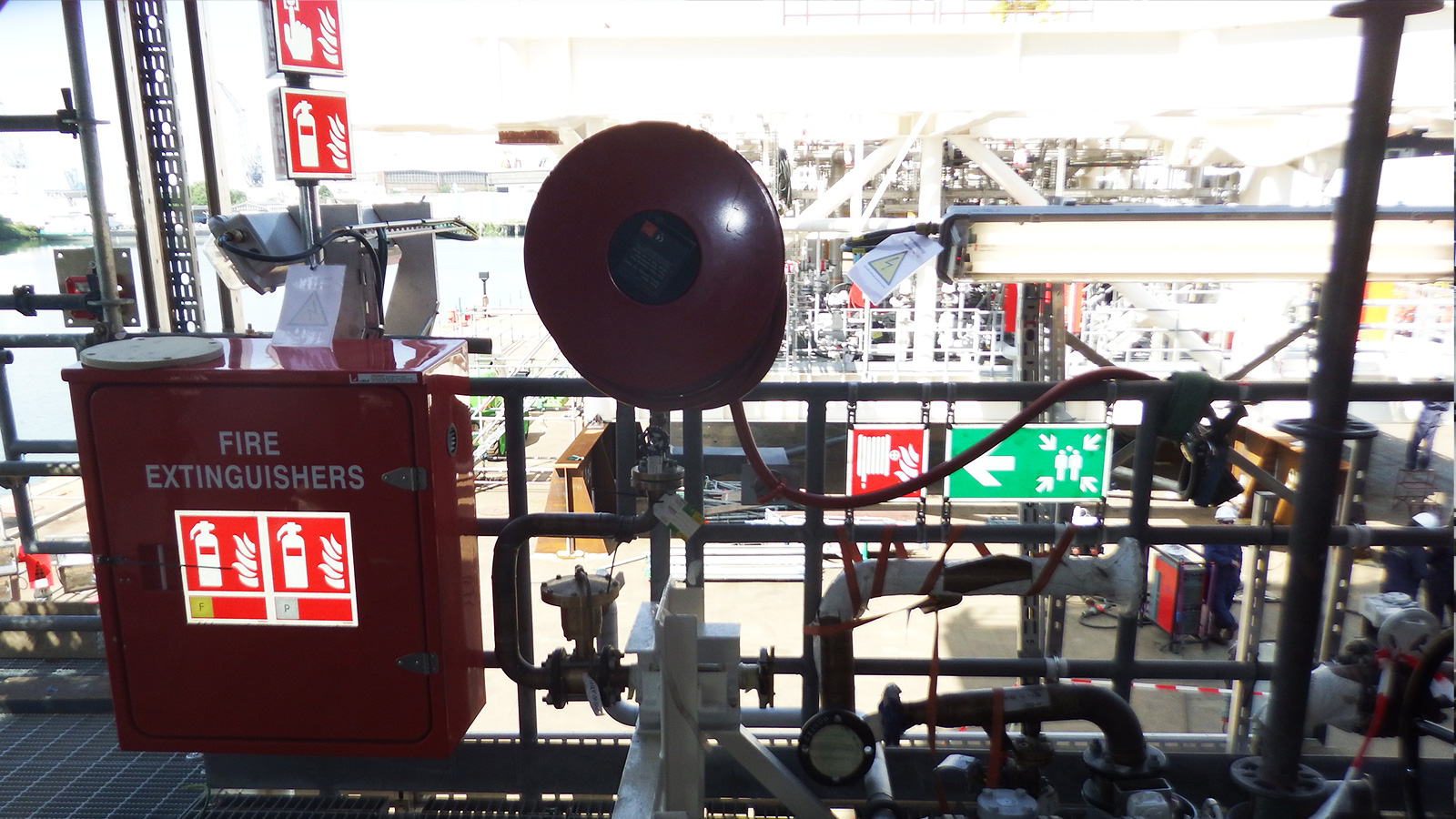 Platform Identification Signs and Safety signage on Clyde platform of Talisman-Sinopec by Blomsma Signs & Safety
