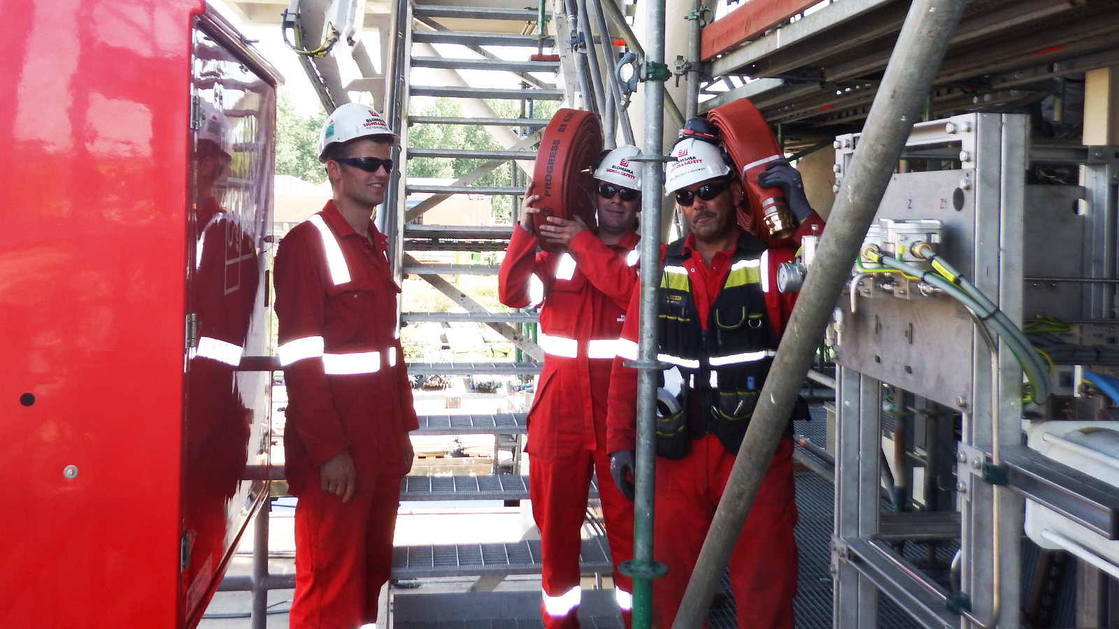 Platform Identification Signs and Safety signage on Clyde platform of Talisman-Sinopec by Blomsma Signs & Safety