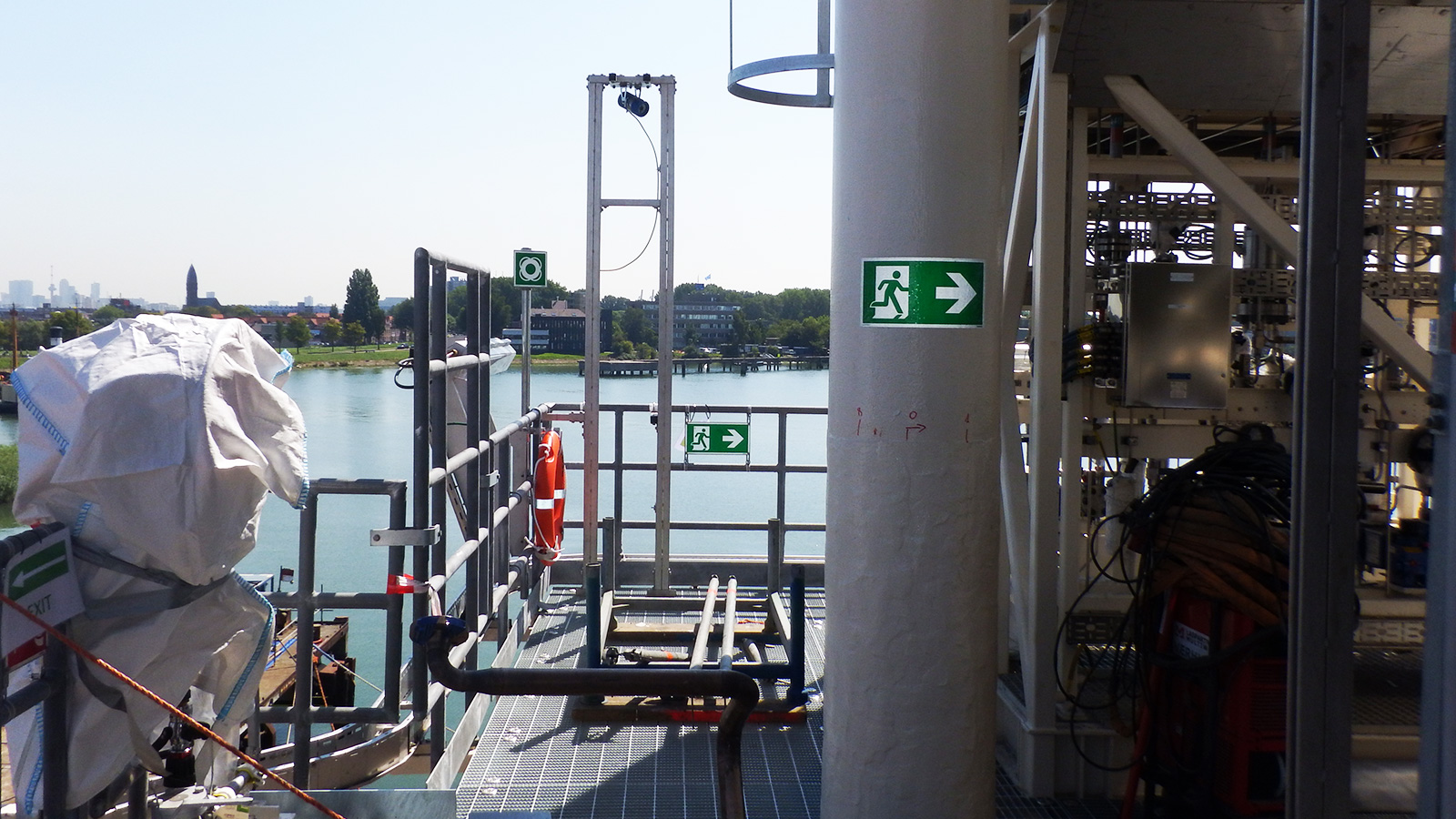 Platform Identification Signs and Safety signage on Clyde platform of Talisman-Sinopec by Blomsma Signs & Safety