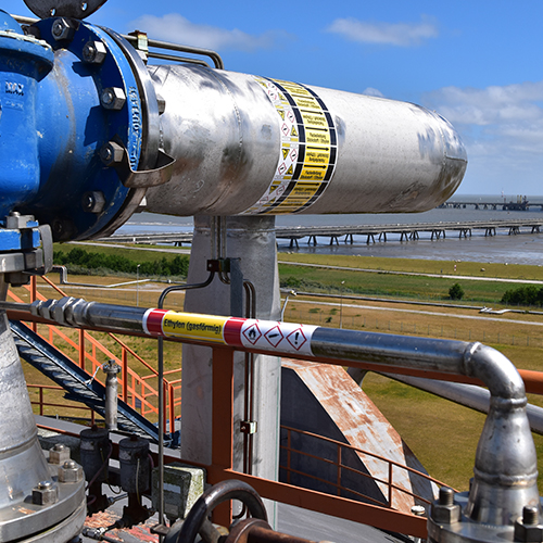 Vynova Wilhelmshaven Pipe Marking