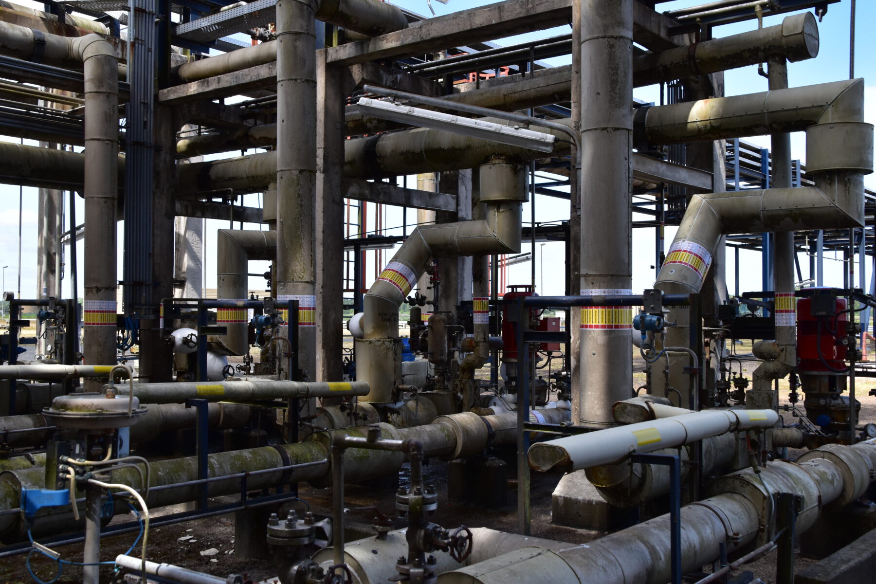 Pipe marking based on rules and regulations