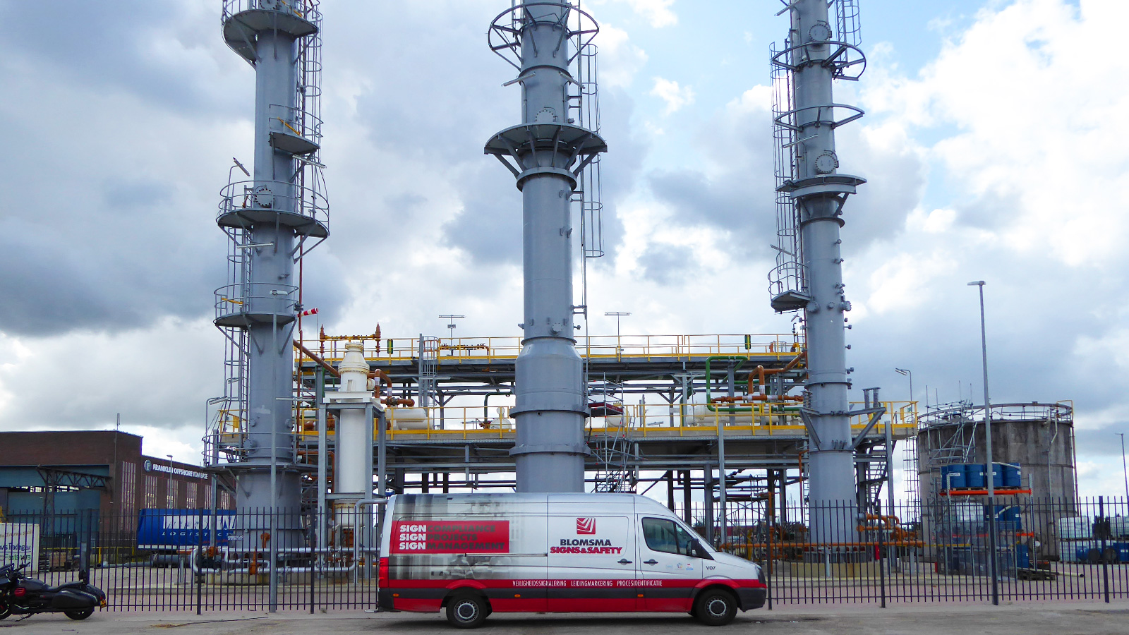 Safety signage for RDM training plant by Blomsma Signs & Safety