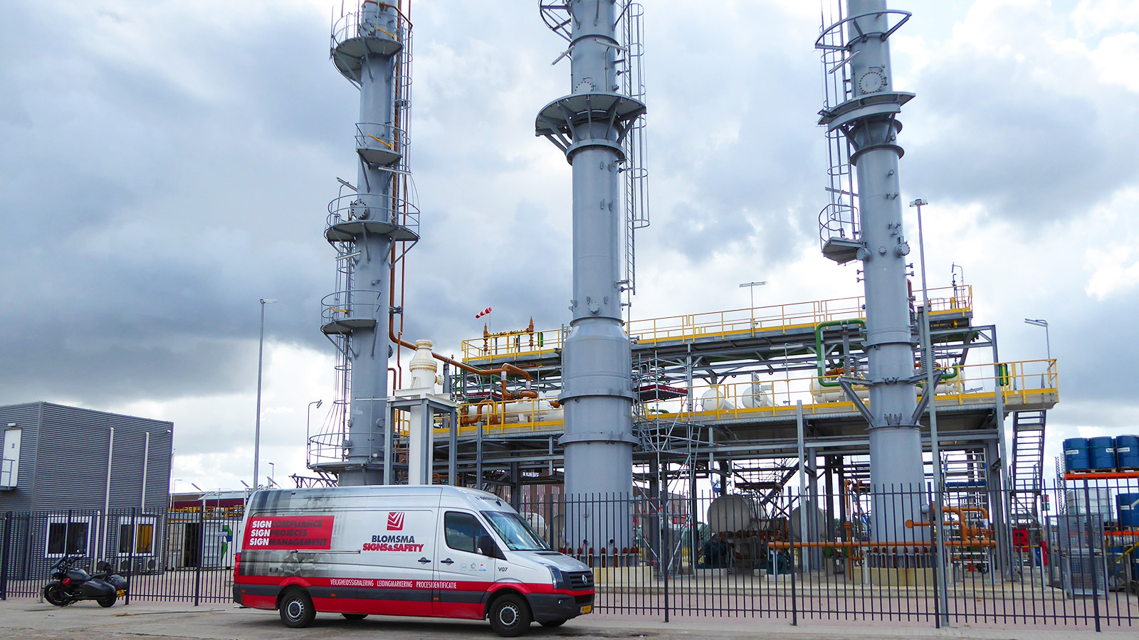 Safety signage for RDM training plant by Blomsma Signs & Safety