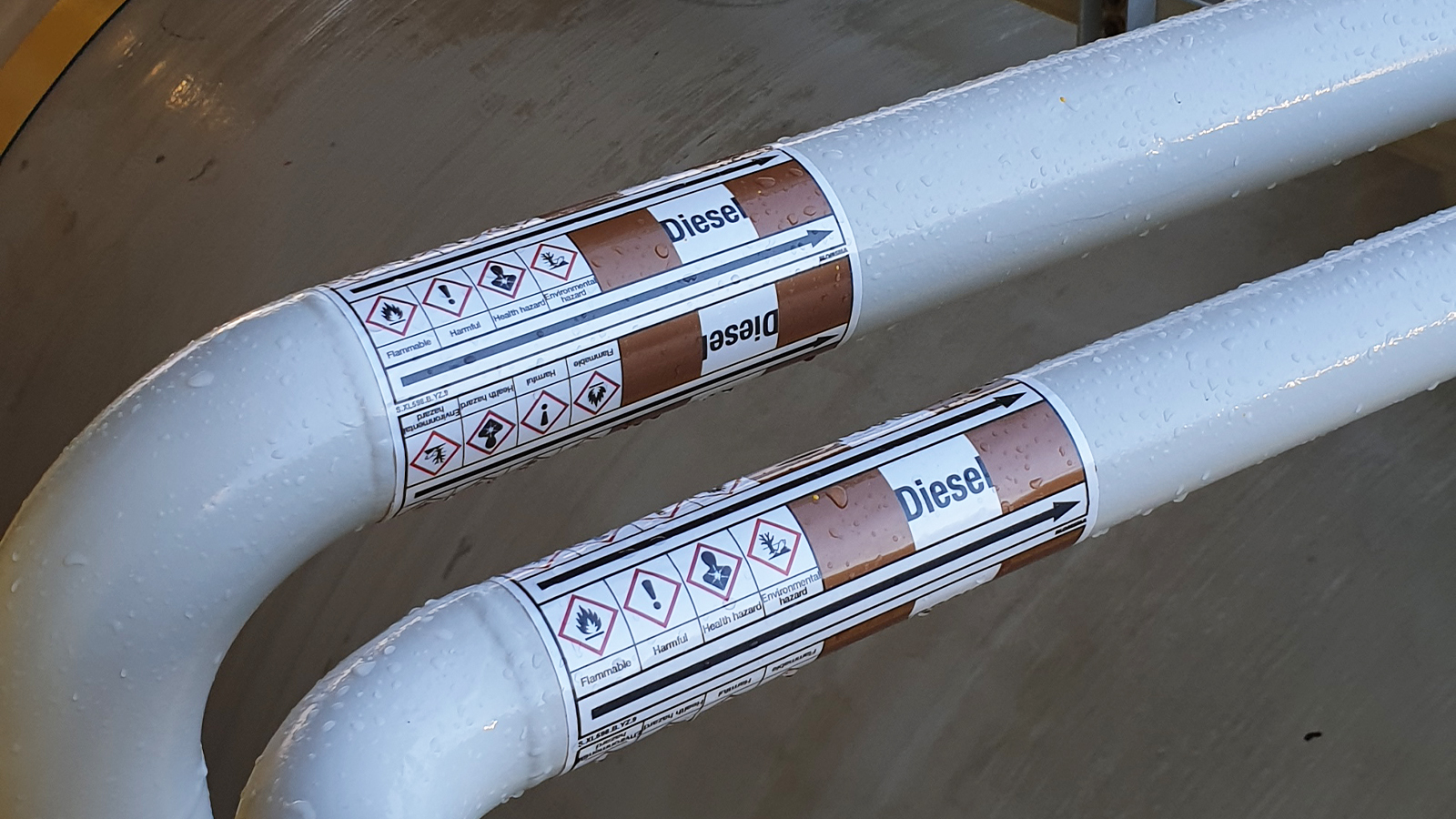 PolyePrro Pipe marking Deutsche Bucht by Blomsma Signs & Safety
