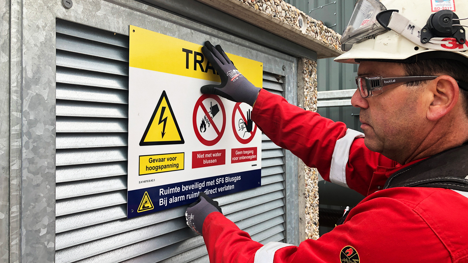 Composite signage TRIAS Westland Geothermal site by Blomsma Signs & Safety