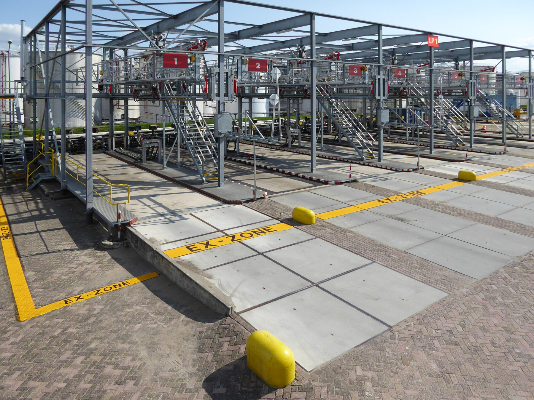 Belijning voor markeren EX zone