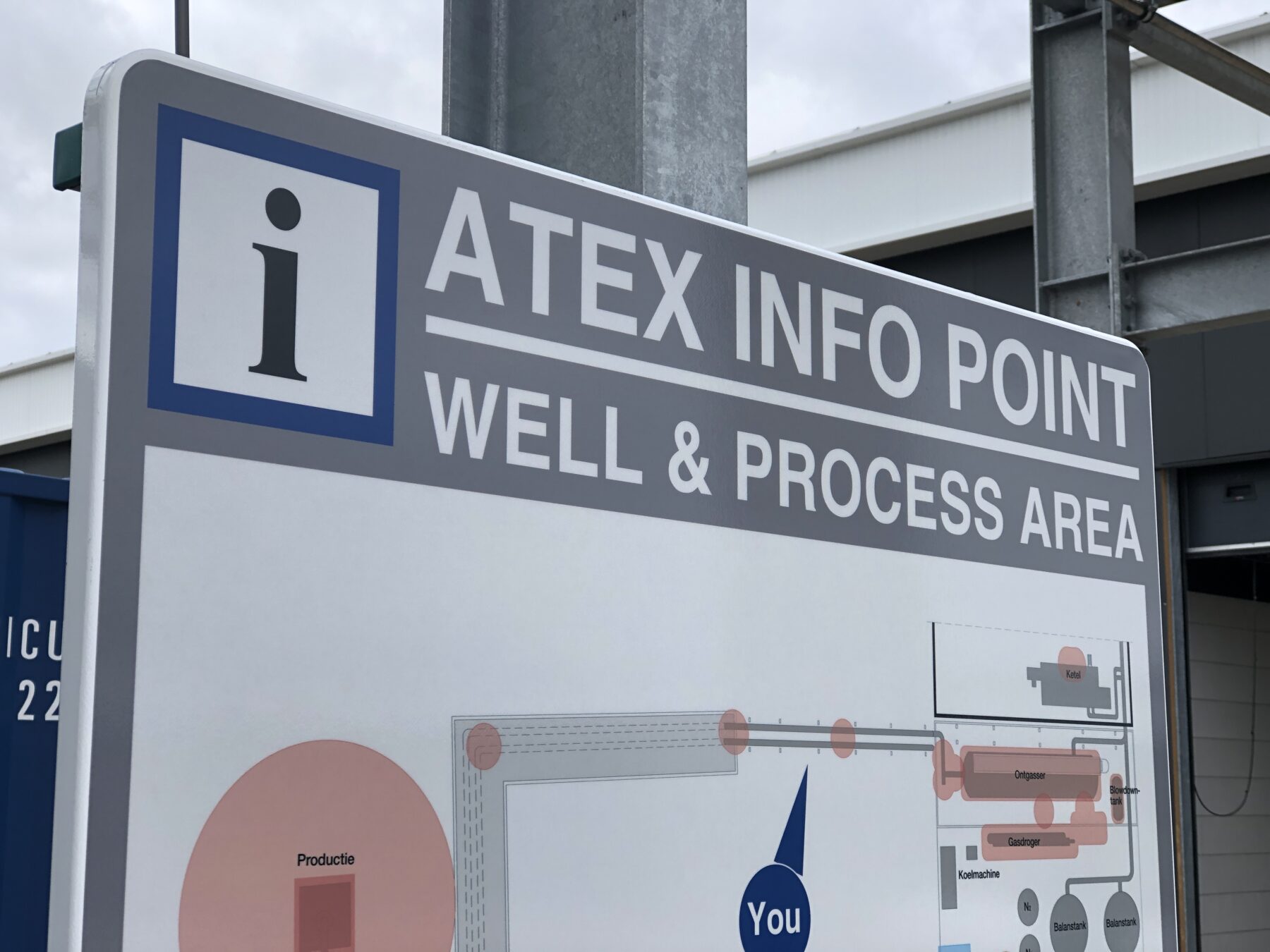 EX zone signs en borden