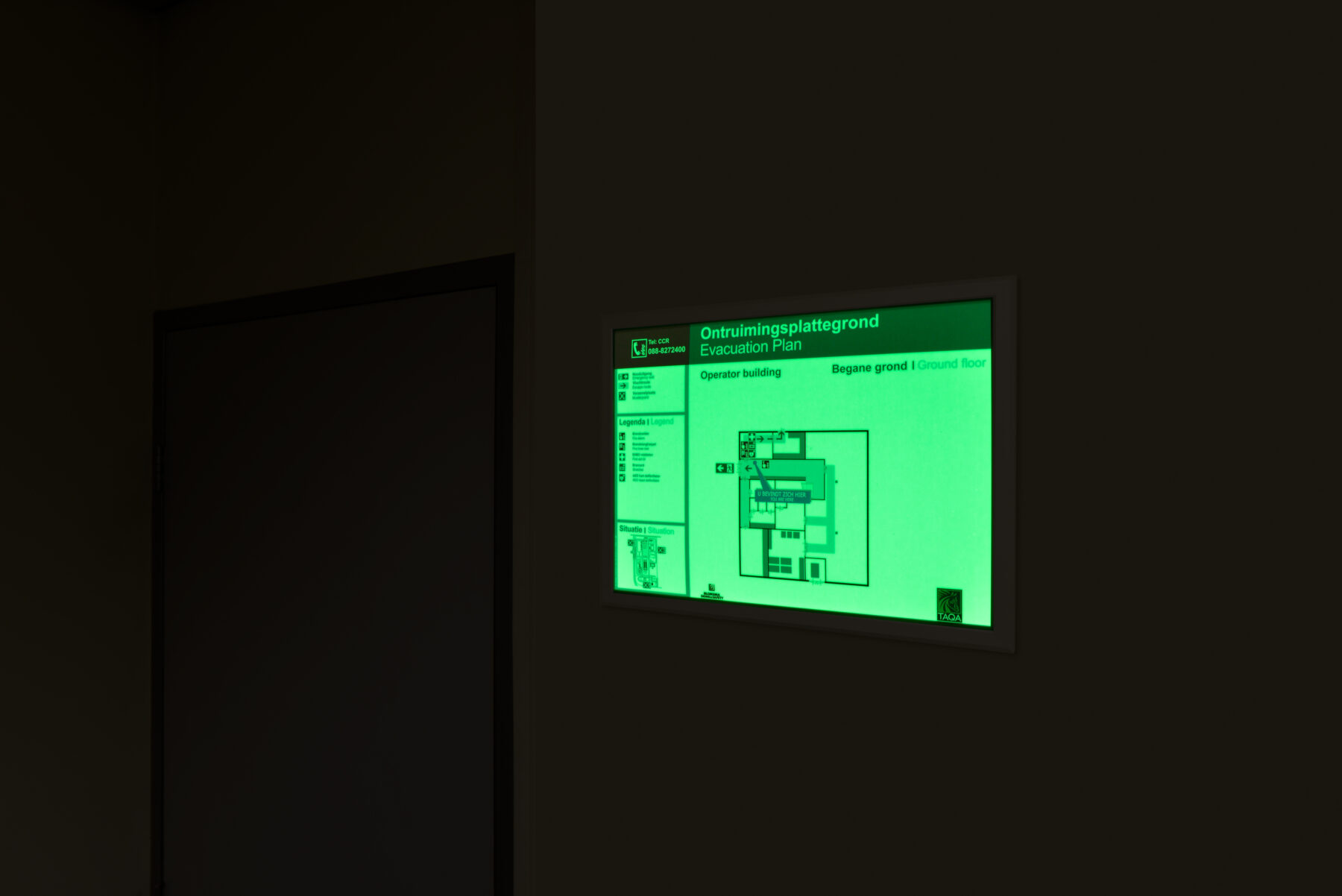 Evacuation plans by Blomsma: clear and according to the standard, designed with attention to understandability to the end user.