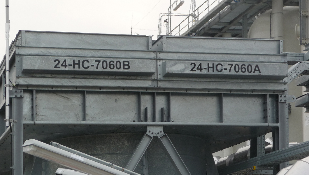 Process identification with tag plates, labels and stickers
