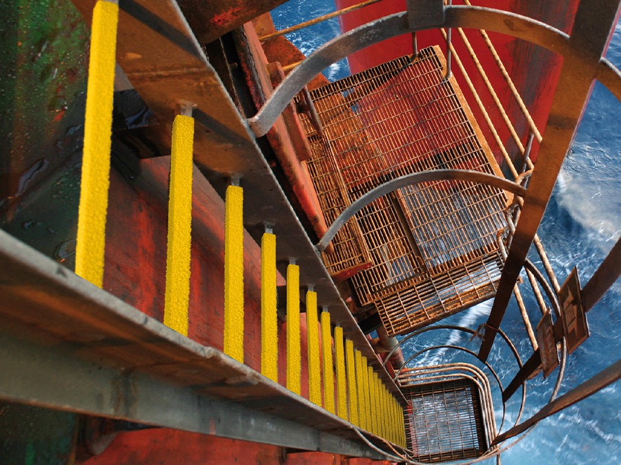 Anti slip ladder sports material from Blomsma Signs & Safety