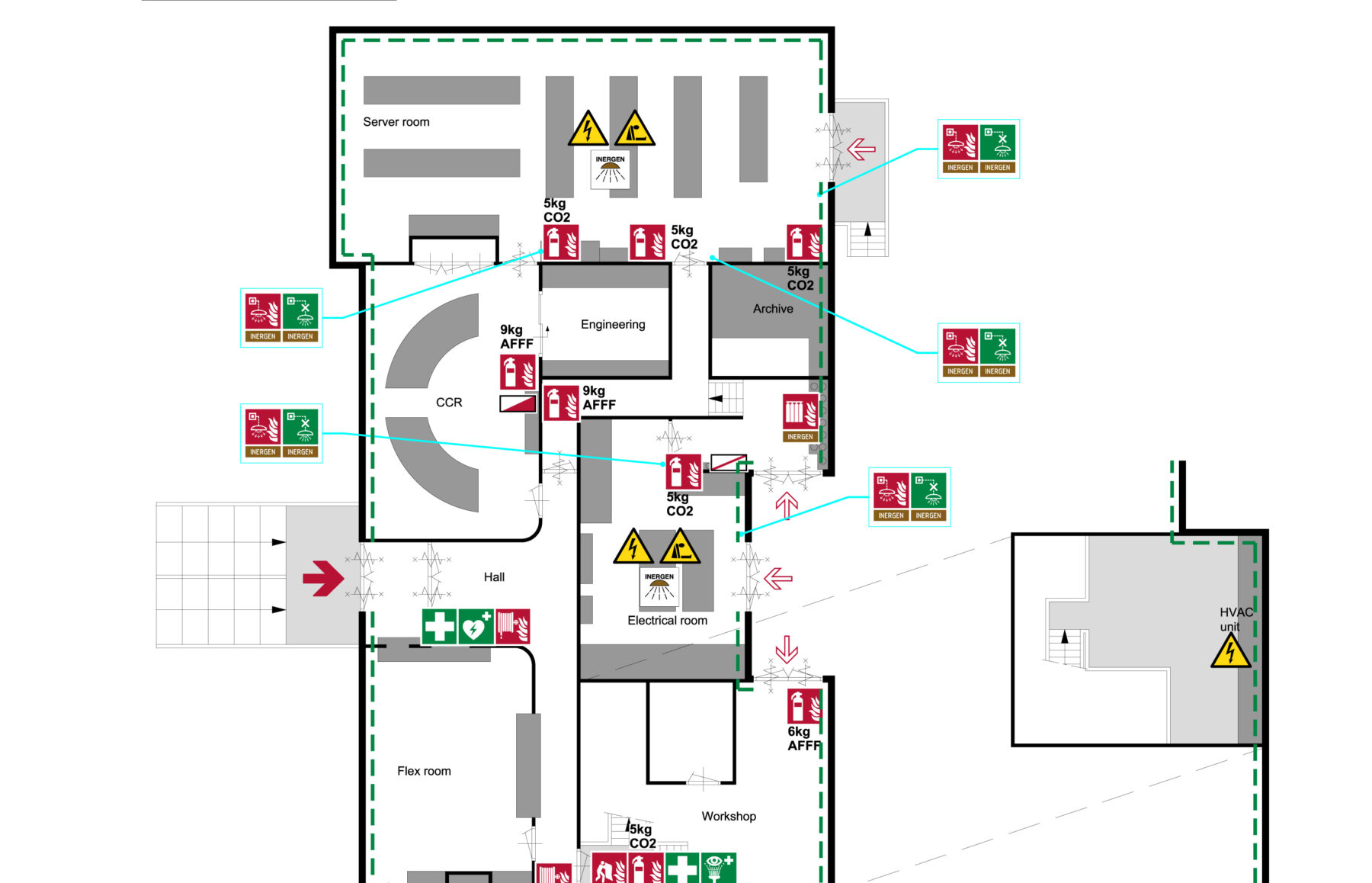 Safety plans conform NEN1414 by Blomsma Signs & Safety