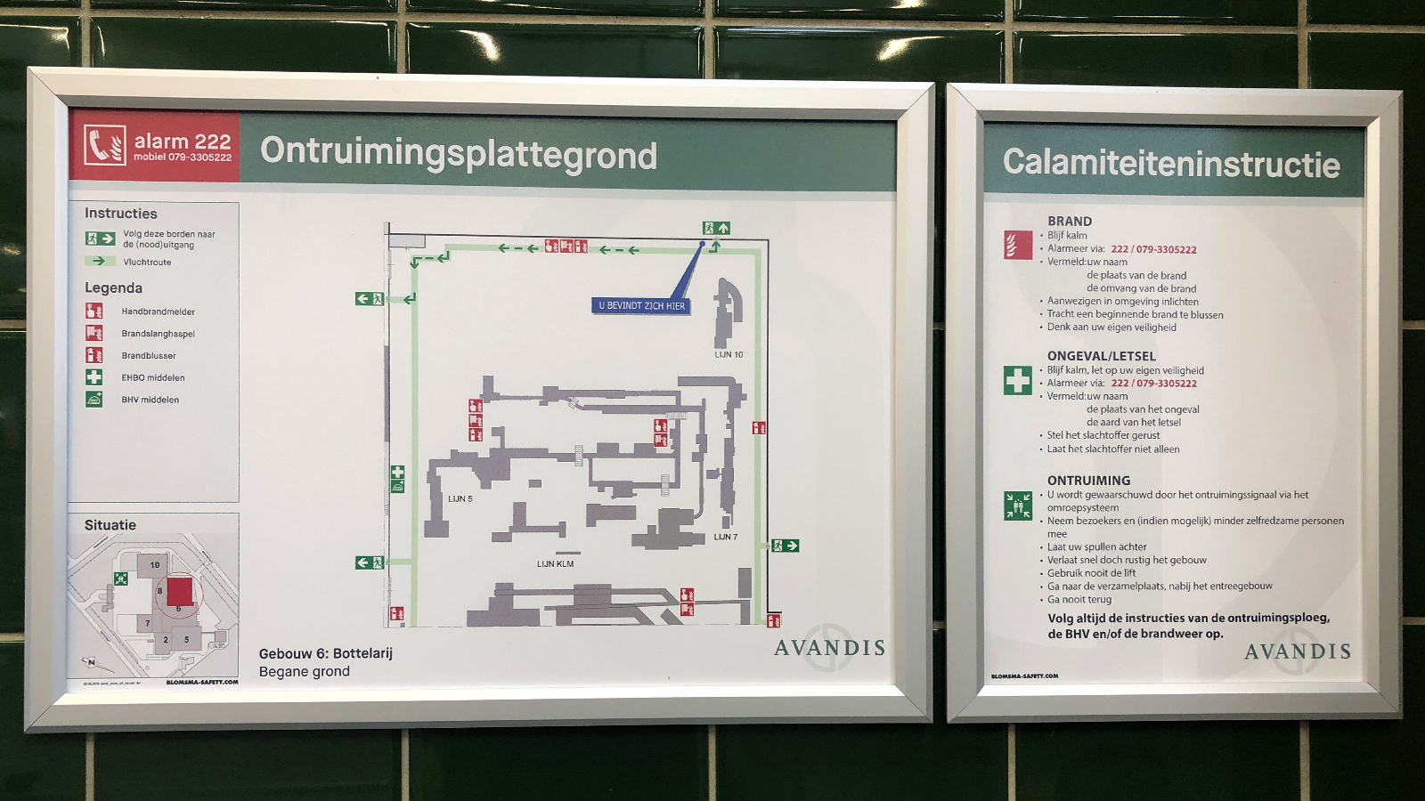 Evacuation plans Avandis Zoetermeer by Blomsma Signs & Safety