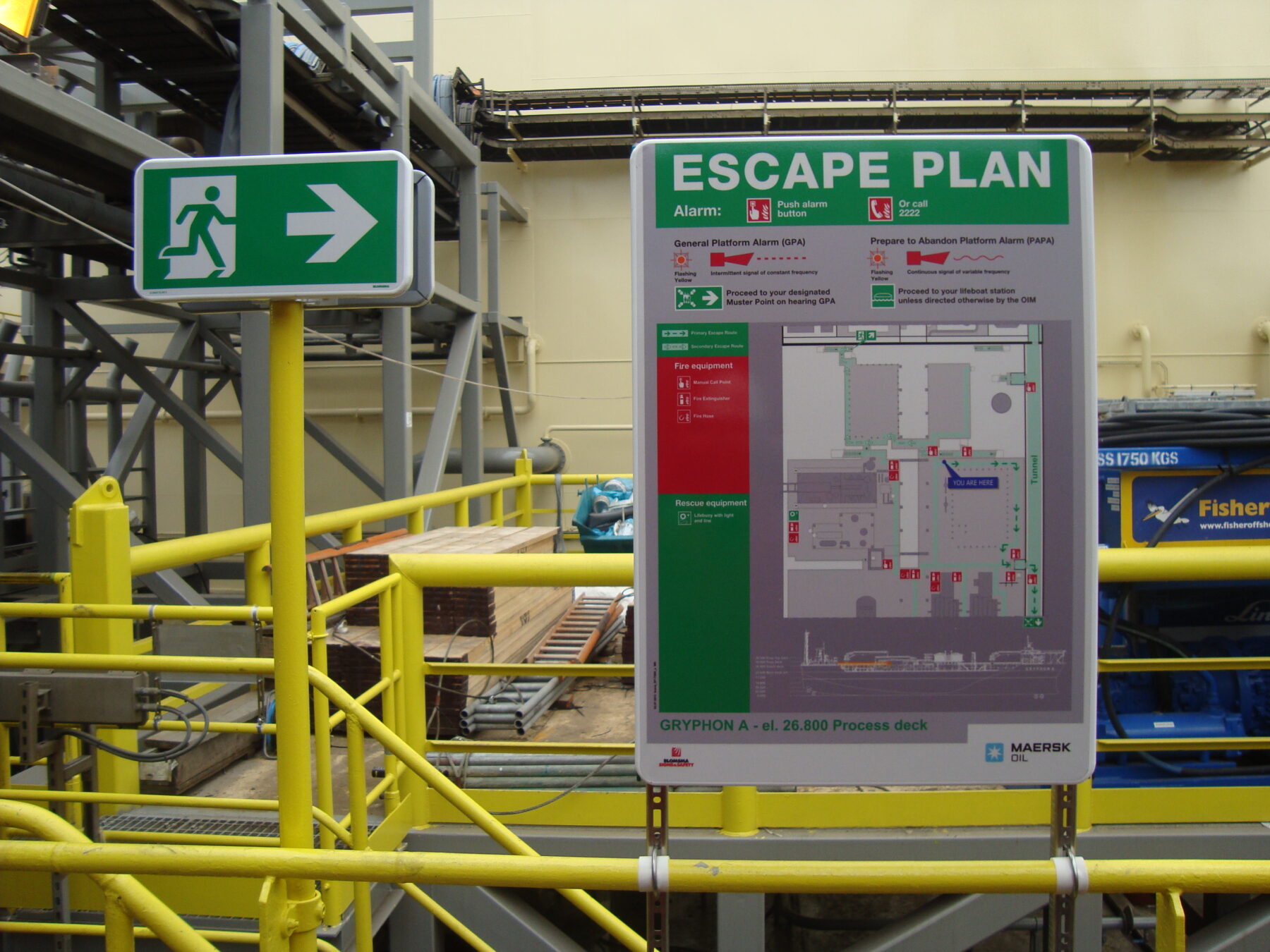 Escape route marking 3