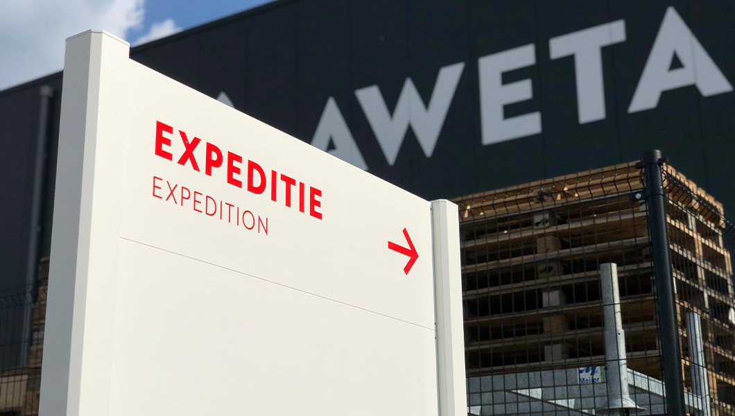 Wayfinding industrial site signage