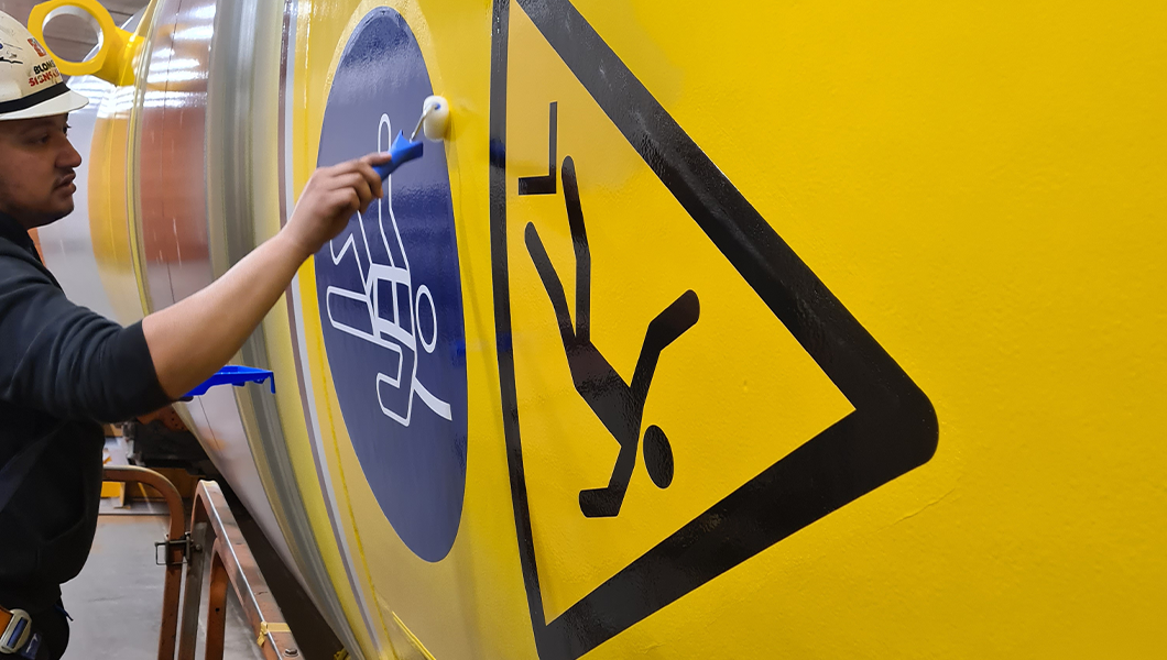 Offshore Wind Turbine signage and markings by Blomsma Signs & Safety