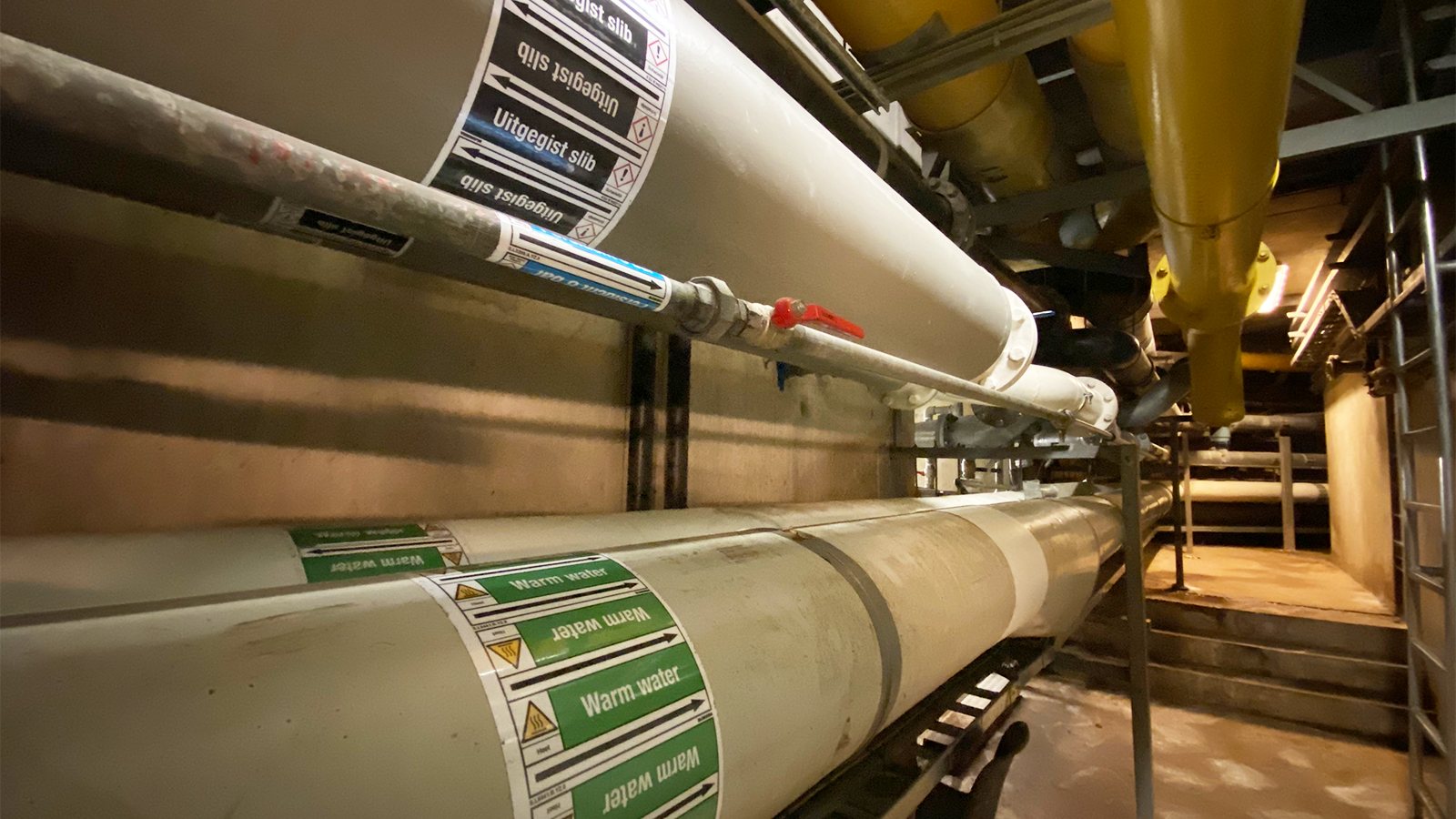 Pipe marking Hoogheemraadschap van Delfland