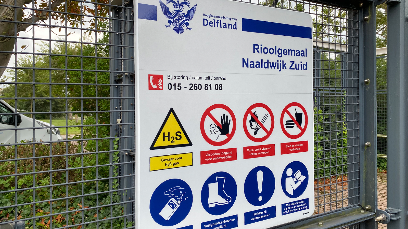 Composite signs Hoogheemraadschap van Delfland