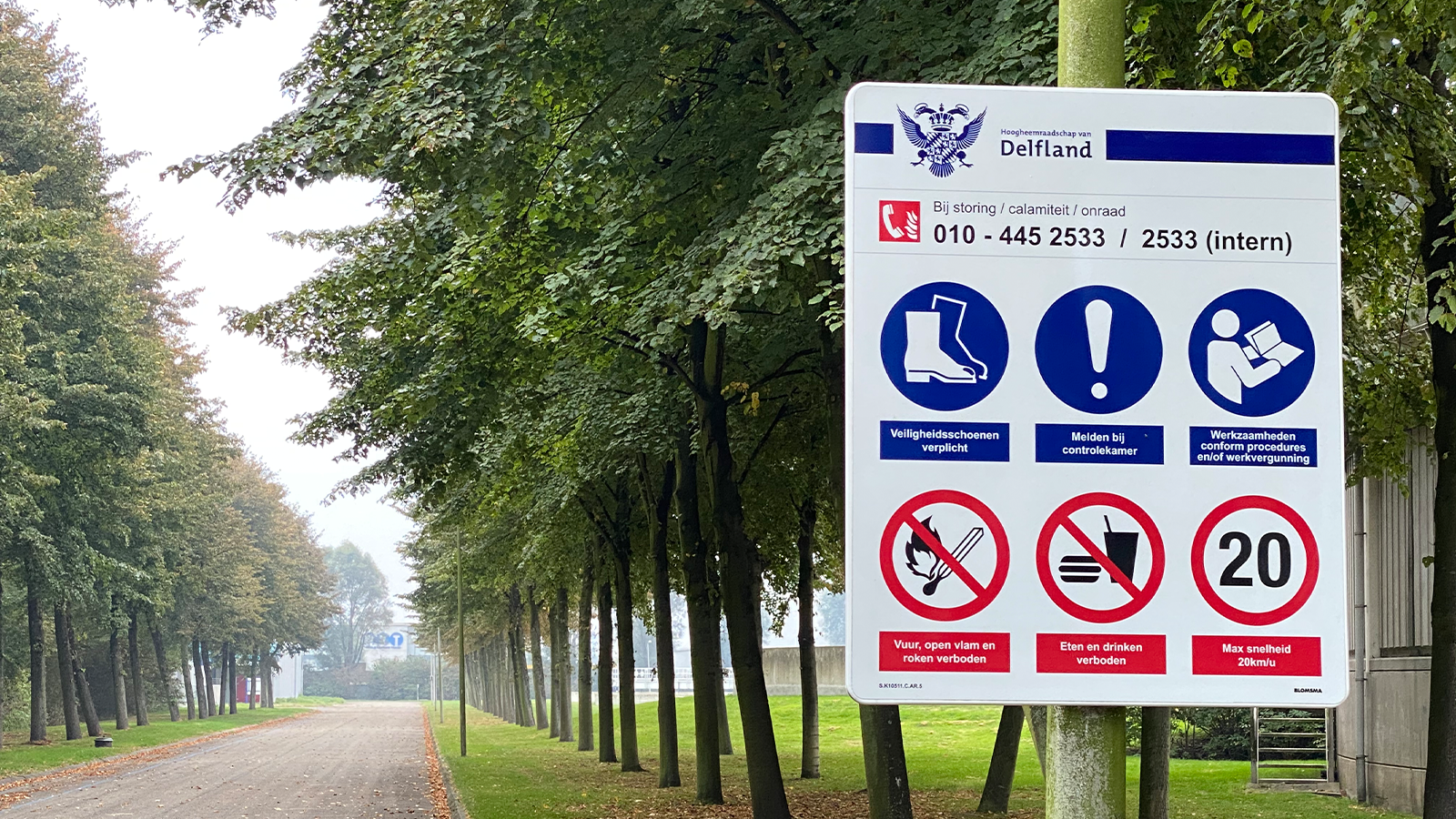 Composite signs Hoogheemraadschap van Delfland