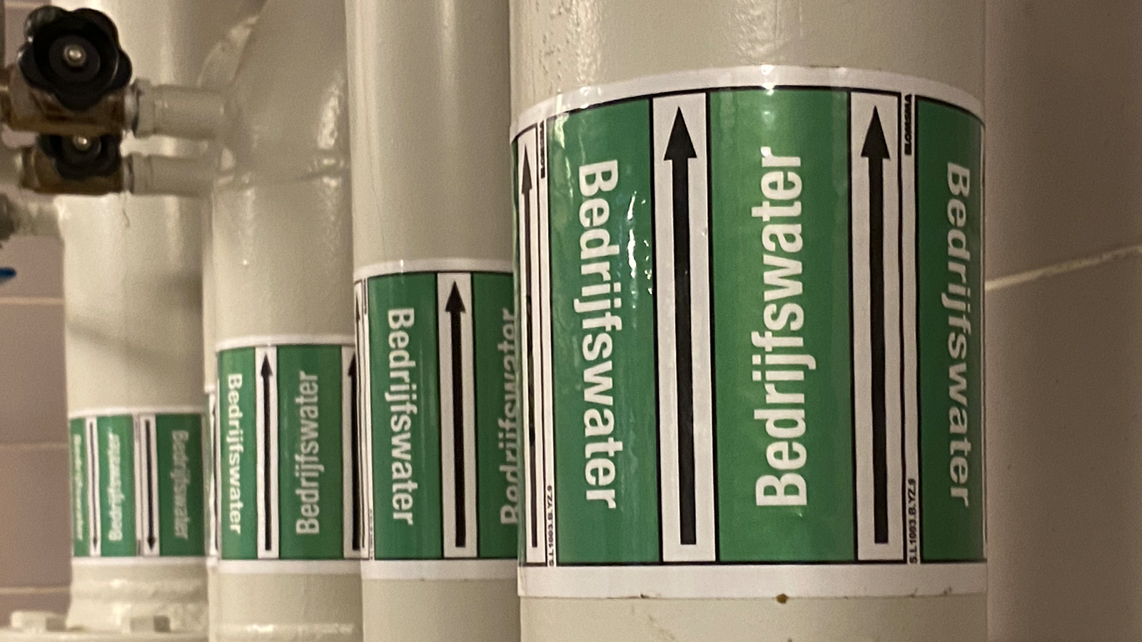 Pipe marking Hoogheemraadschap van Delfland
