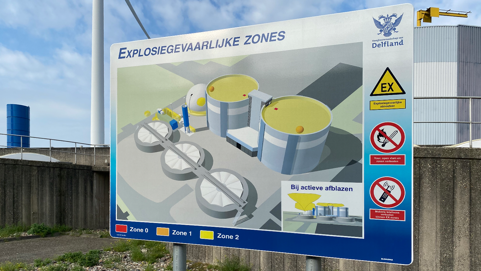 Safety area EX zone signage Hoogheemraadschap van Delfland 20