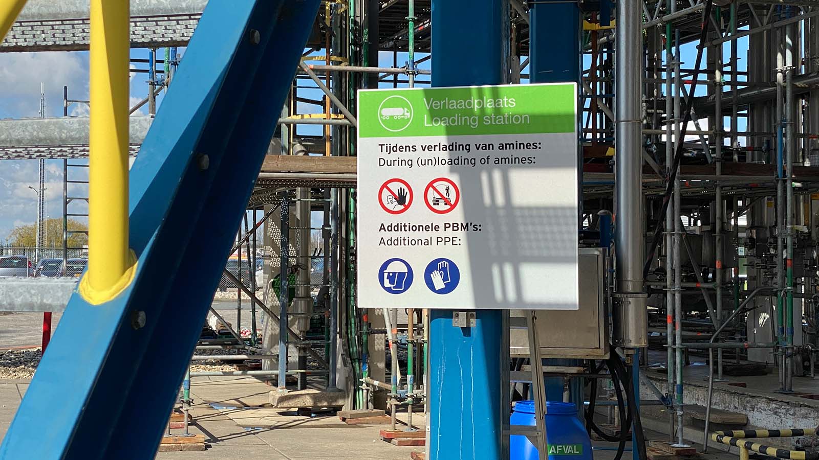 Safety signage, EX zone signs, wayfinding Delamine Delfzijl by Blomsma Signs & Safety
