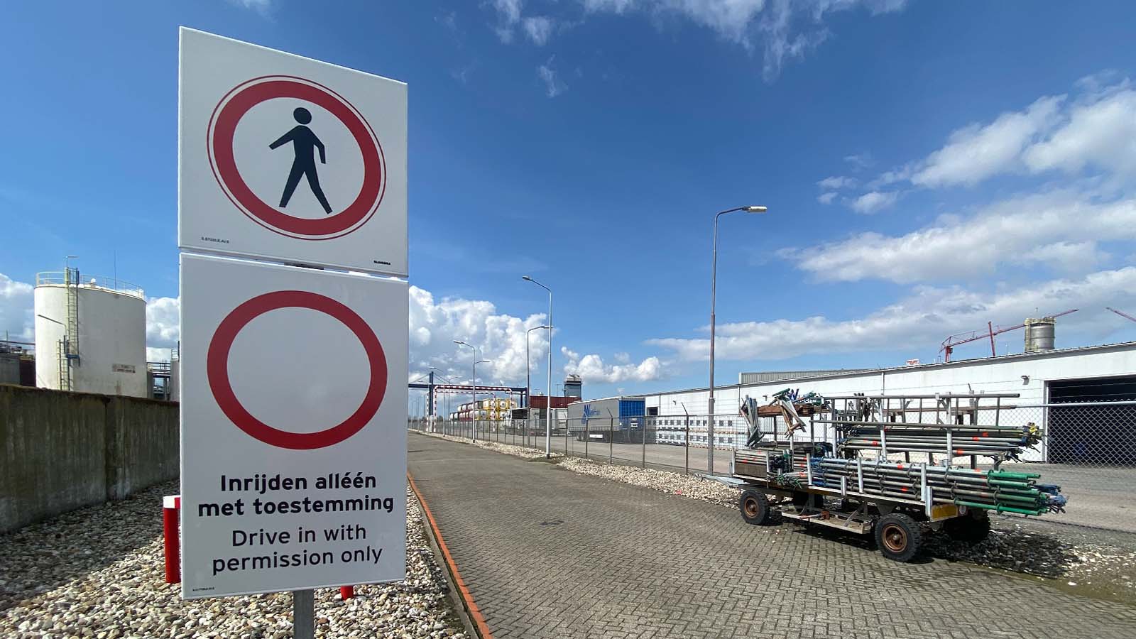 Safety signage, EX zone signs, wayfinding Delamine Delfzijl by Blomsma Signs & Safety