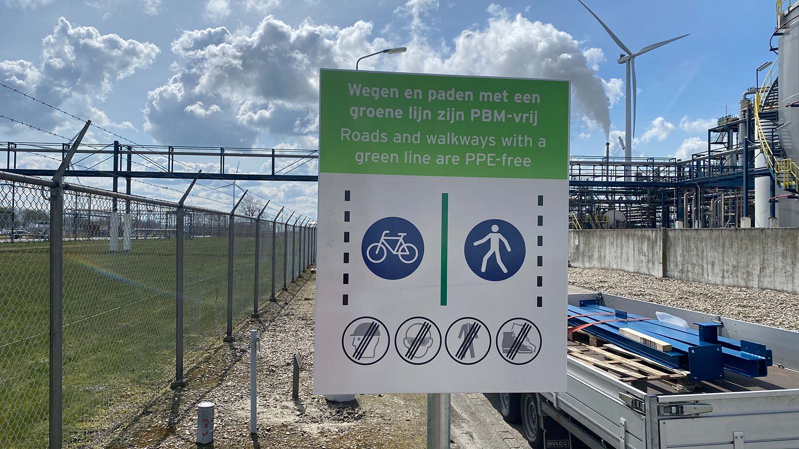 Safety signage, EX zone signs, wayfinding Delamine Delfzijl by Blomsma Signs & Safety