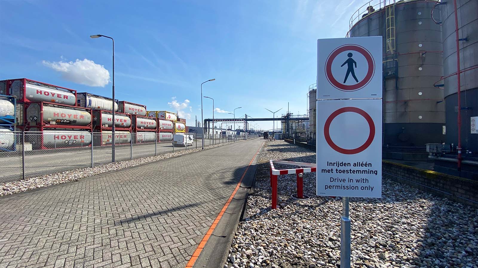 Safety signage, EX zone signs, wayfinding Delamine Delfzijl by Blomsma Signs & Safety