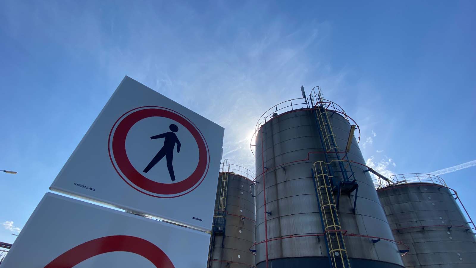 Safety signage, EX zone signs, wayfinding Delamine Delfzijl by Blomsma Signs & Safety