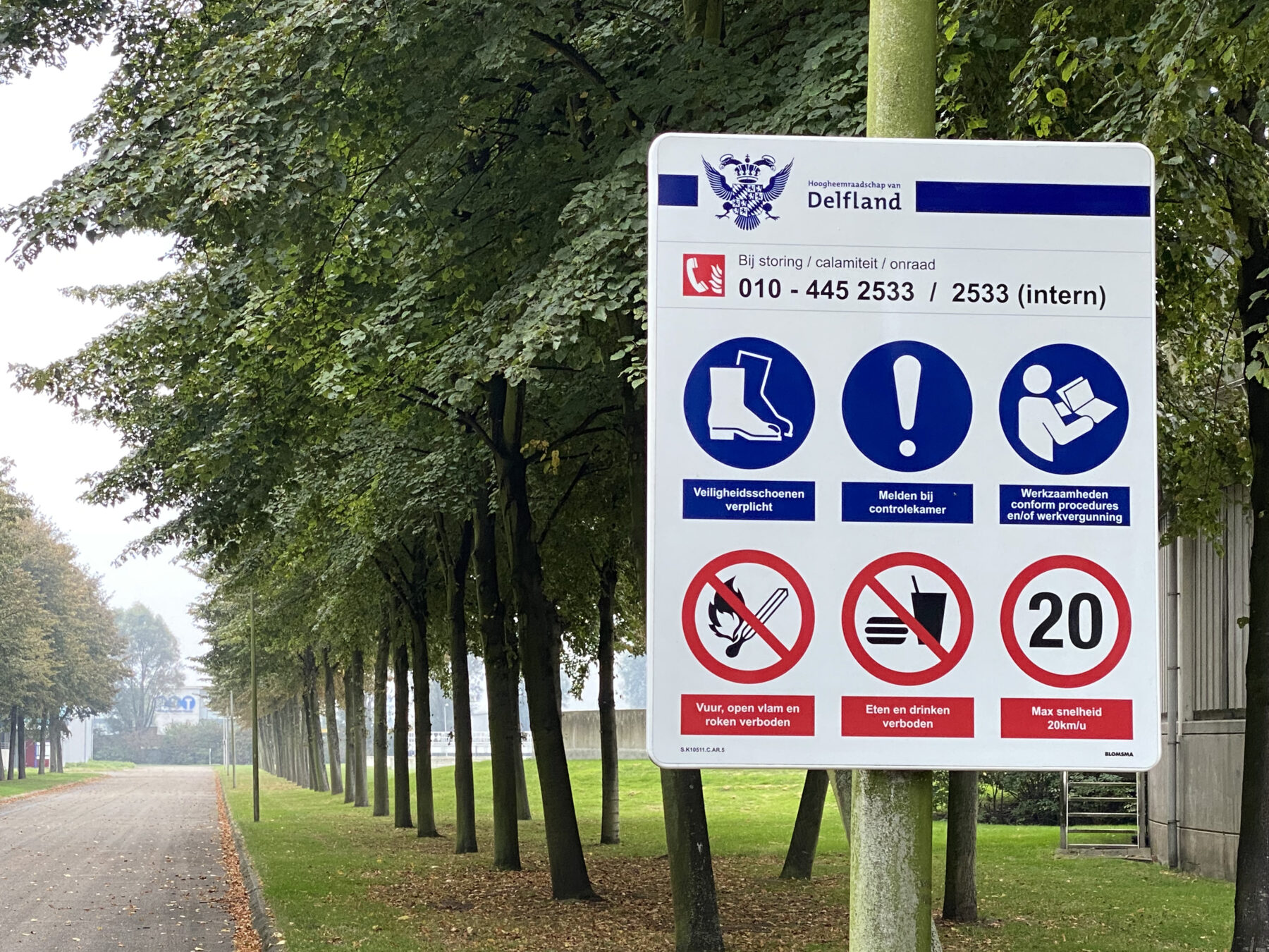 Safety signage for industry and chemistry