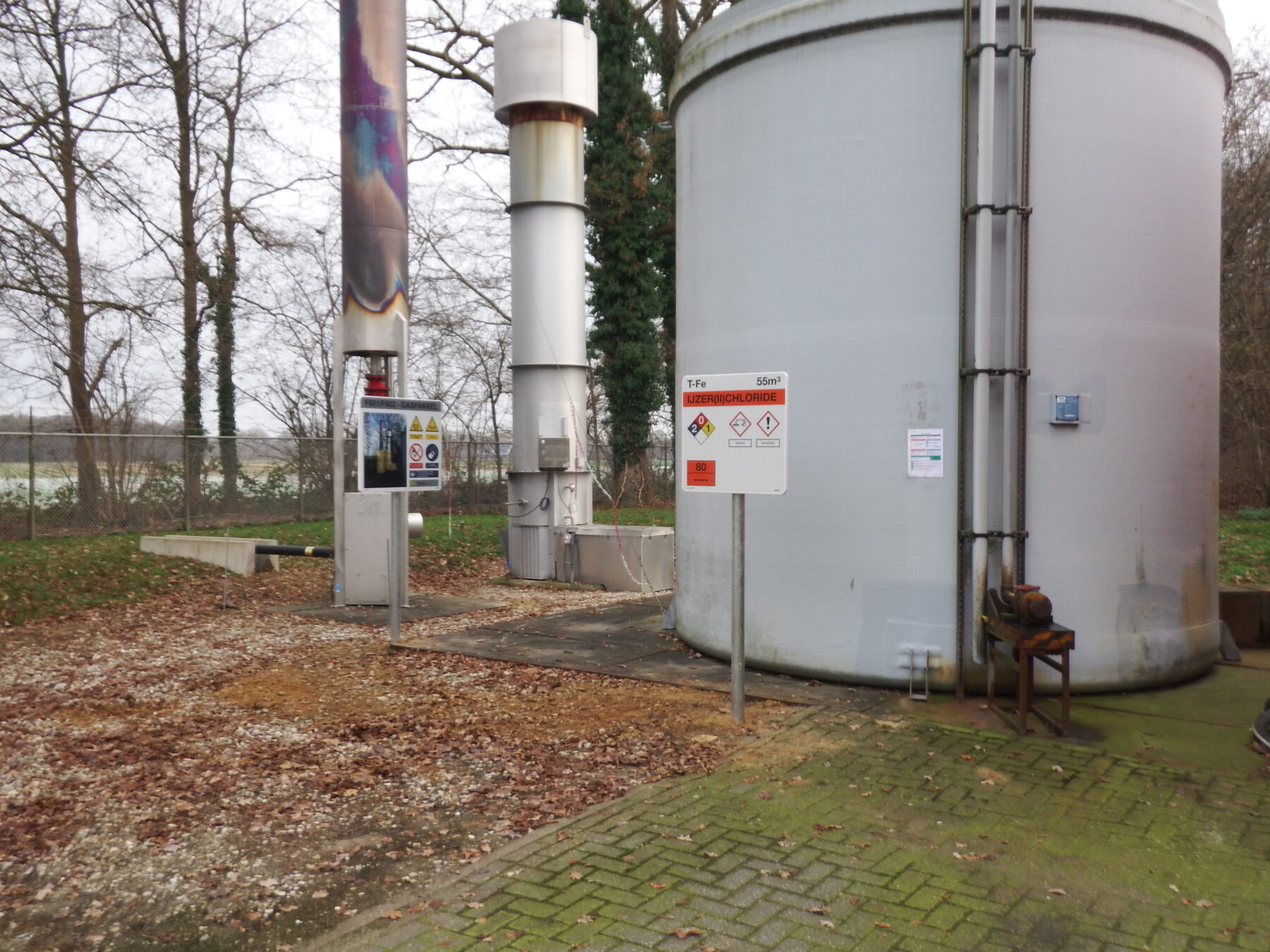 Tankmarkering waterzuivering door Blomsma Signs & Safety
