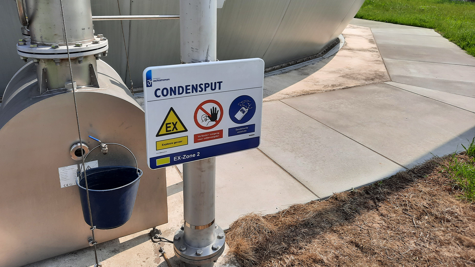 Waterzuivering Samengestelde veiligheidssignaleringsborden door Blomsma Signs & Safety