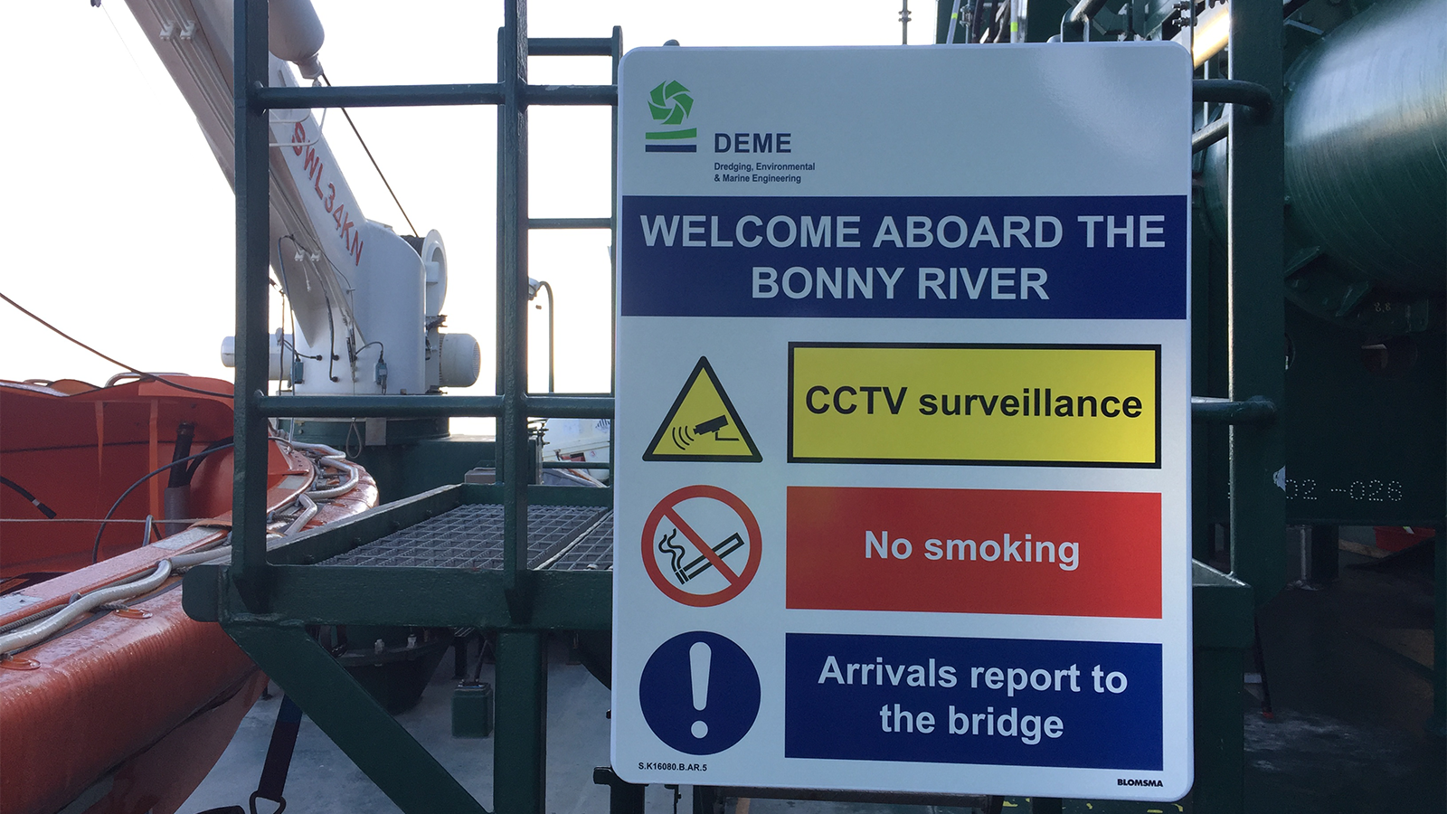 Bonny River Damen veiligheidssignalering LLL door Blomsma Signs & Safety