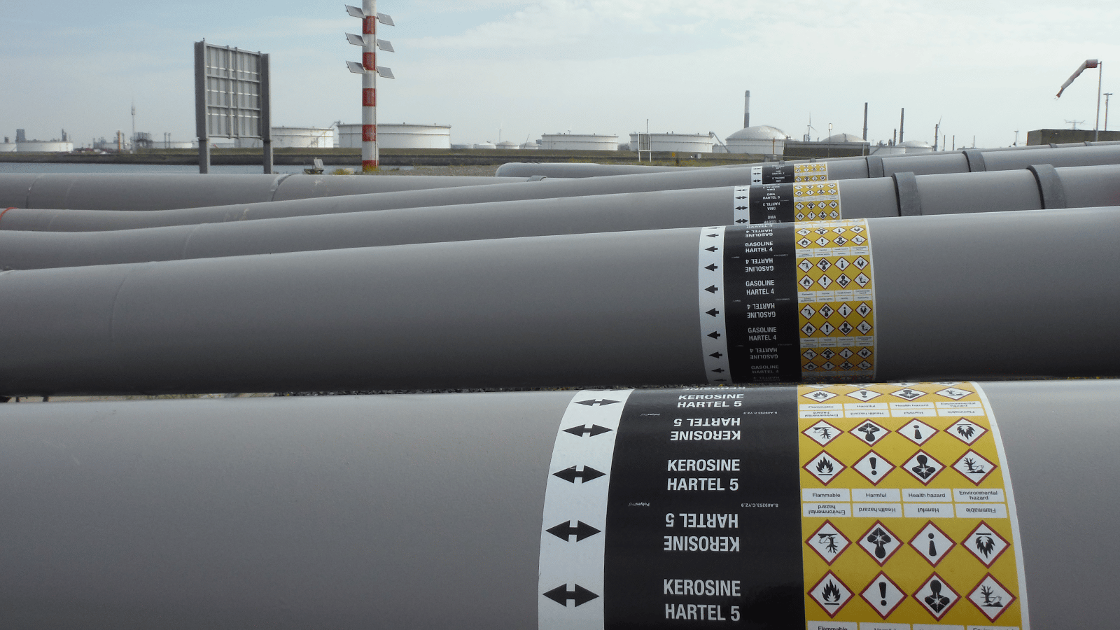 pipe marking HES Hartel Terminal