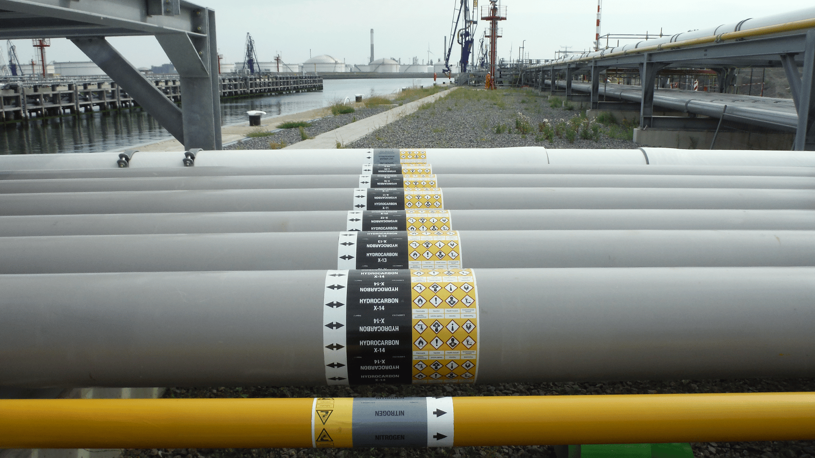 pipe marking HES Hartel Terminal