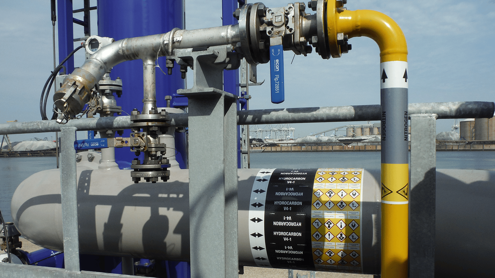pipe marking HES Hartel Terminal