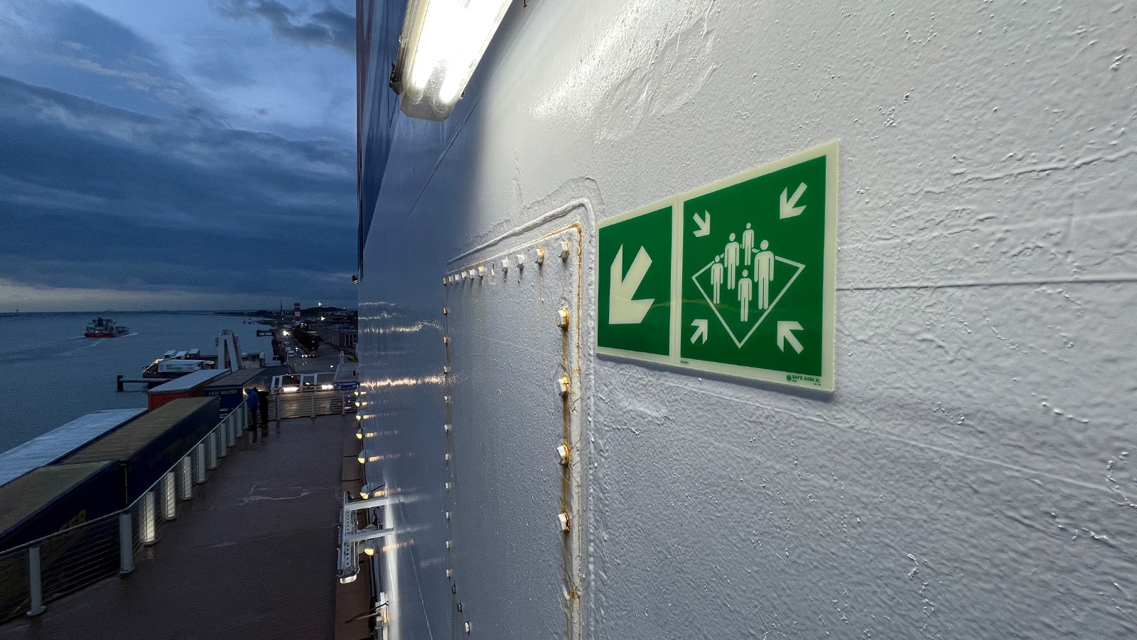 Safety signs for Stena Britannica